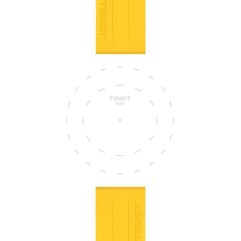 Tissot Yellow Silicone Watch Strap 22mm