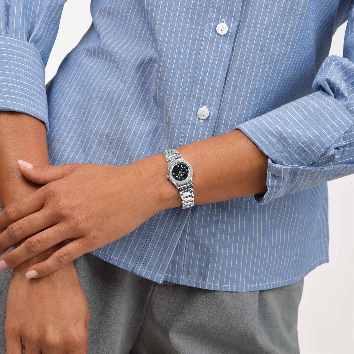 Swatch Gradino Nero Watch - YSS350G
