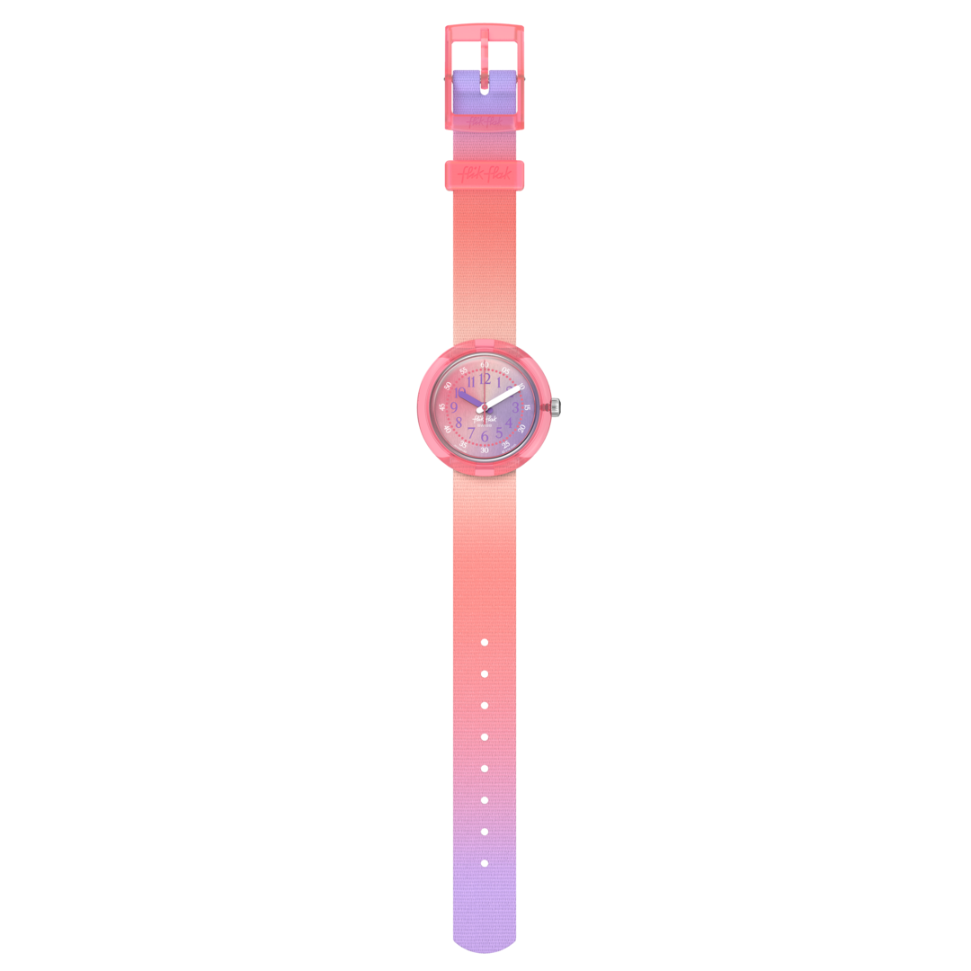 Flik Flak Quench In Pink FPNP188 Quartz Watch Pink Dial 31.85 mm