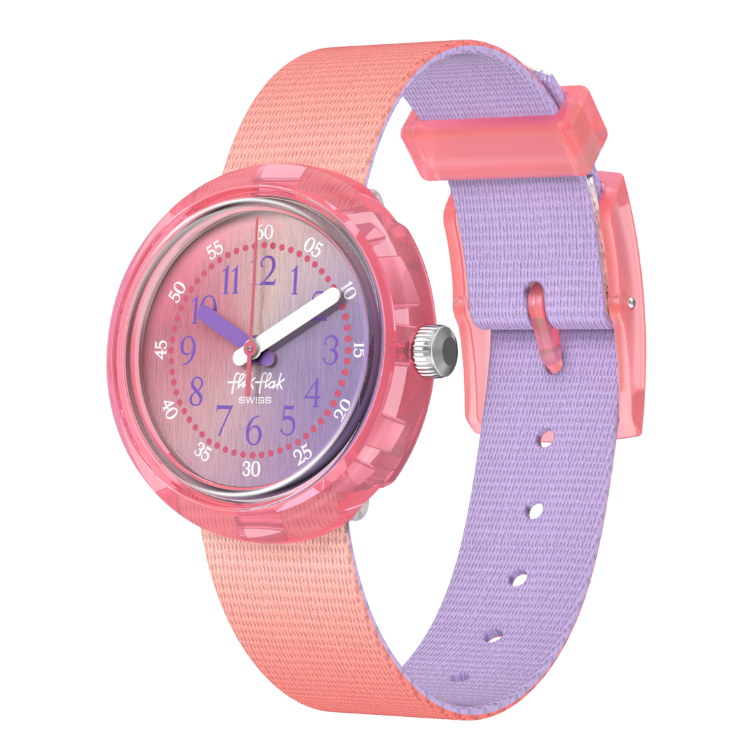 Flik Flak Quench In Pink FPNP188 Quartz Watch Pink Dial 31.85 mm