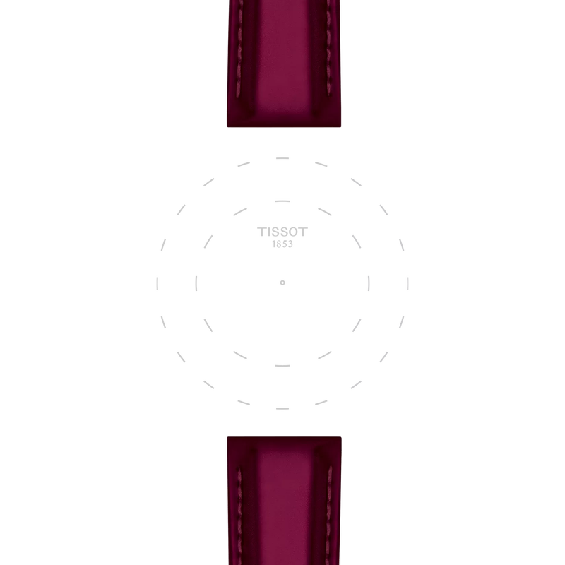 Tissot 18mm Red Synthetic Watch Strap