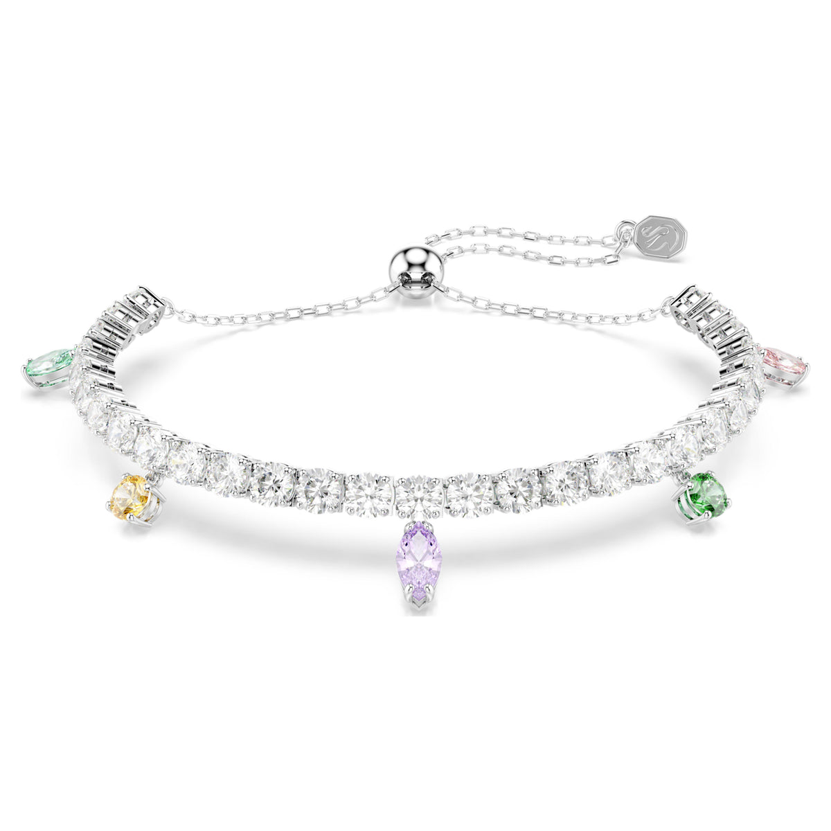 Swarovski Ariana Grande Multicolored Mixed Cuts Rhodium Plated Bracelet