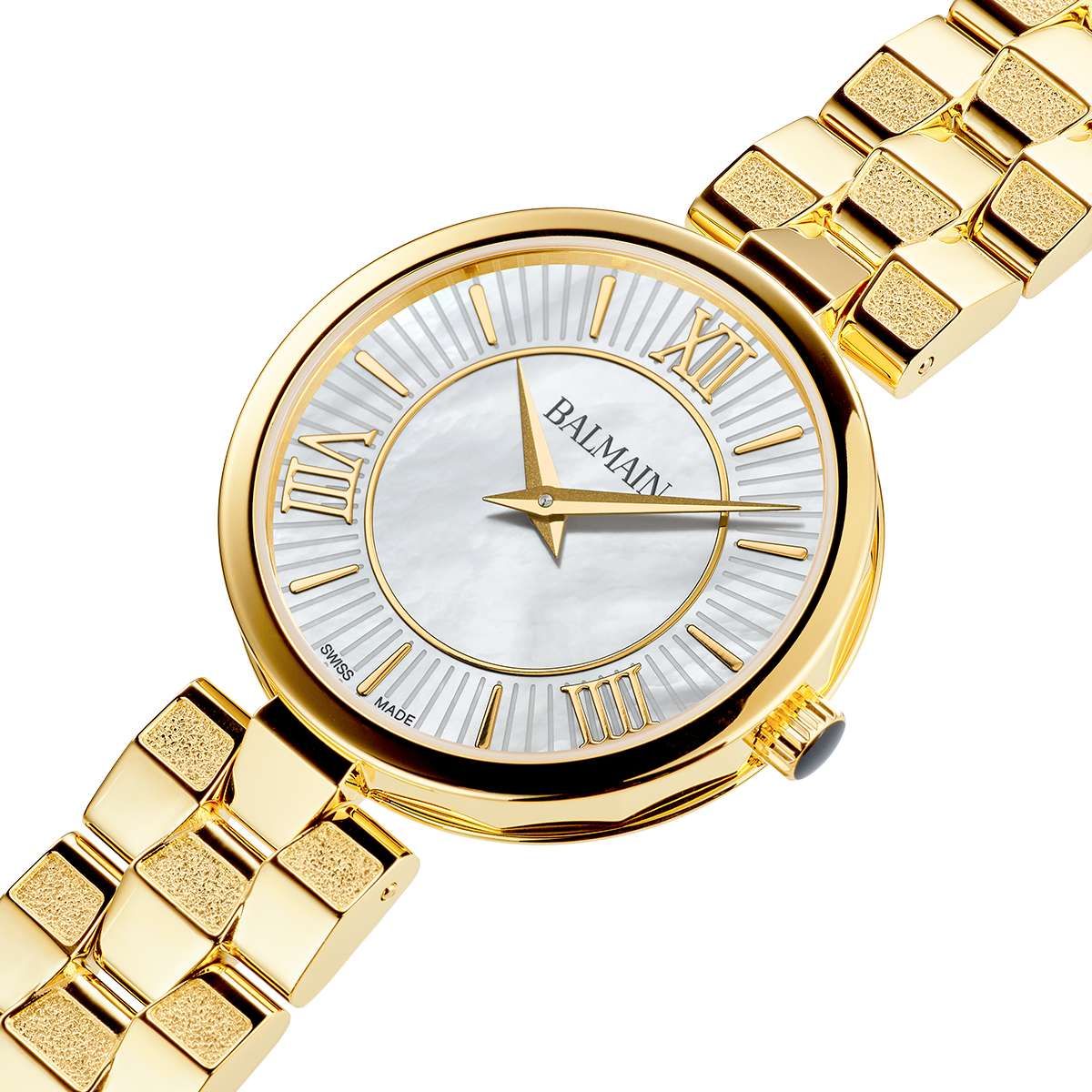 Balmain Sedirea Women's 31mm Mother of Pearl Dial Steel Watch