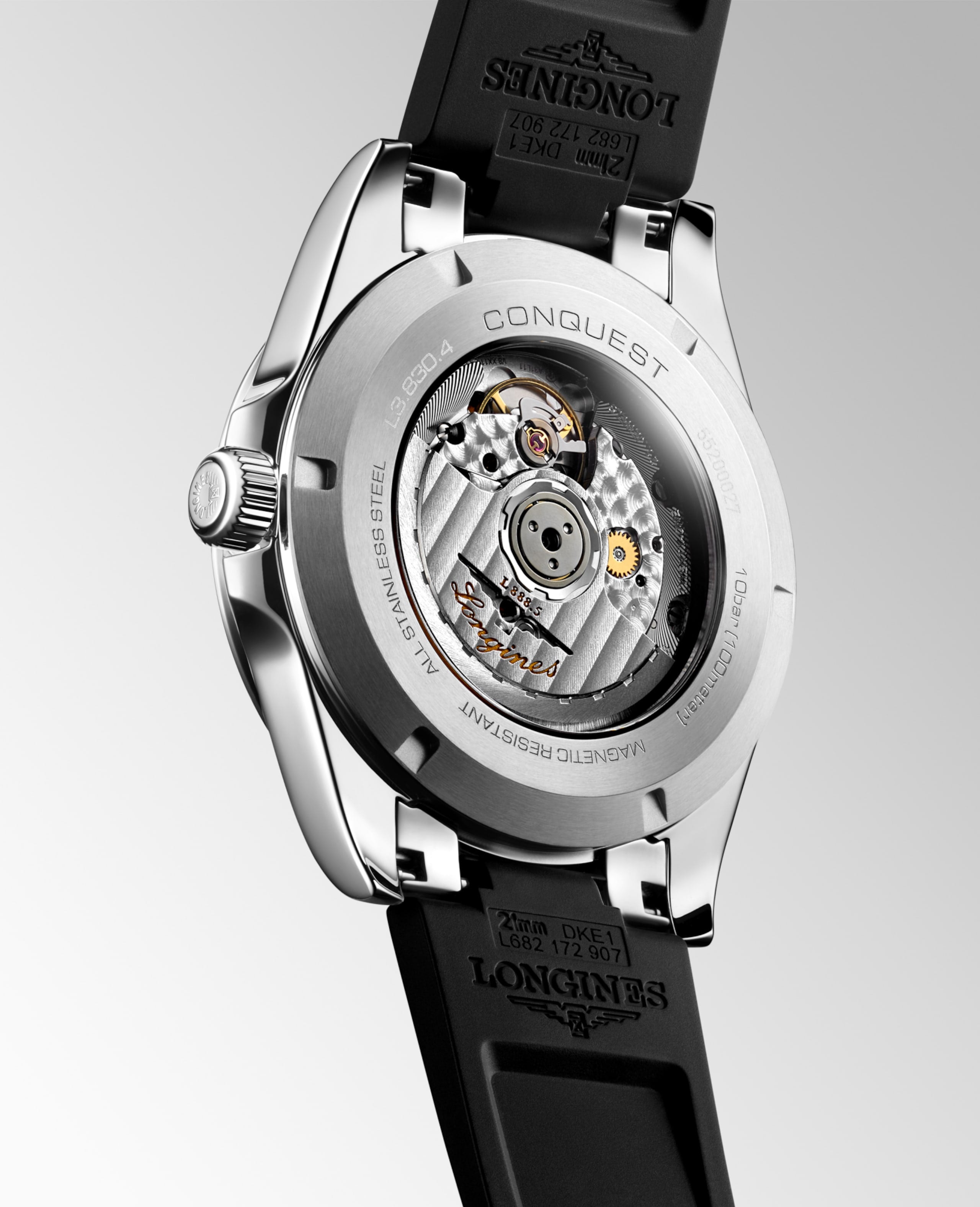 Longines Conquest L3.830.4.52.9 Automatic Watch Black Dial