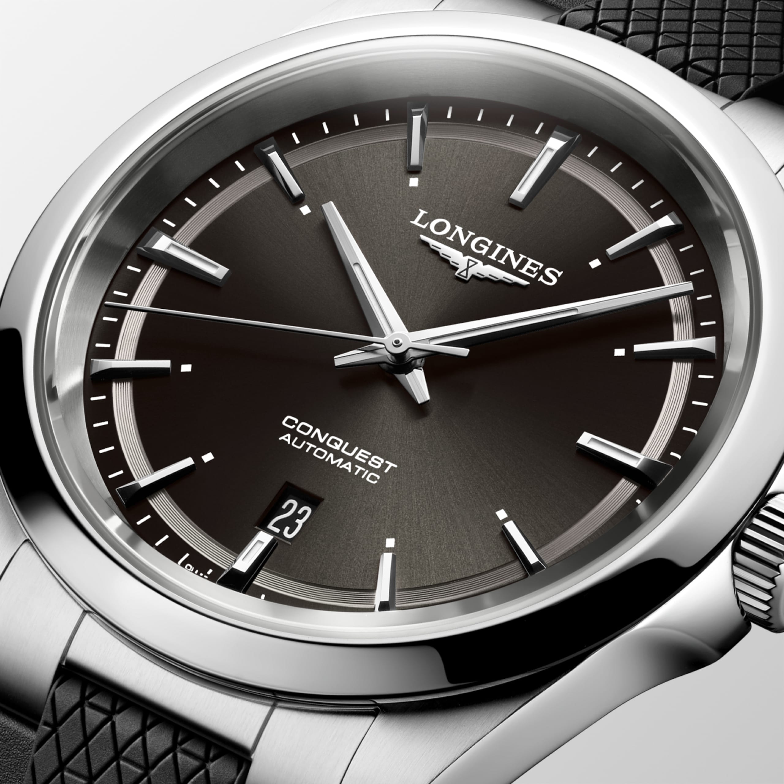 Longines Conquest L3.830.4.52.9 Automatic Watch Black Dial