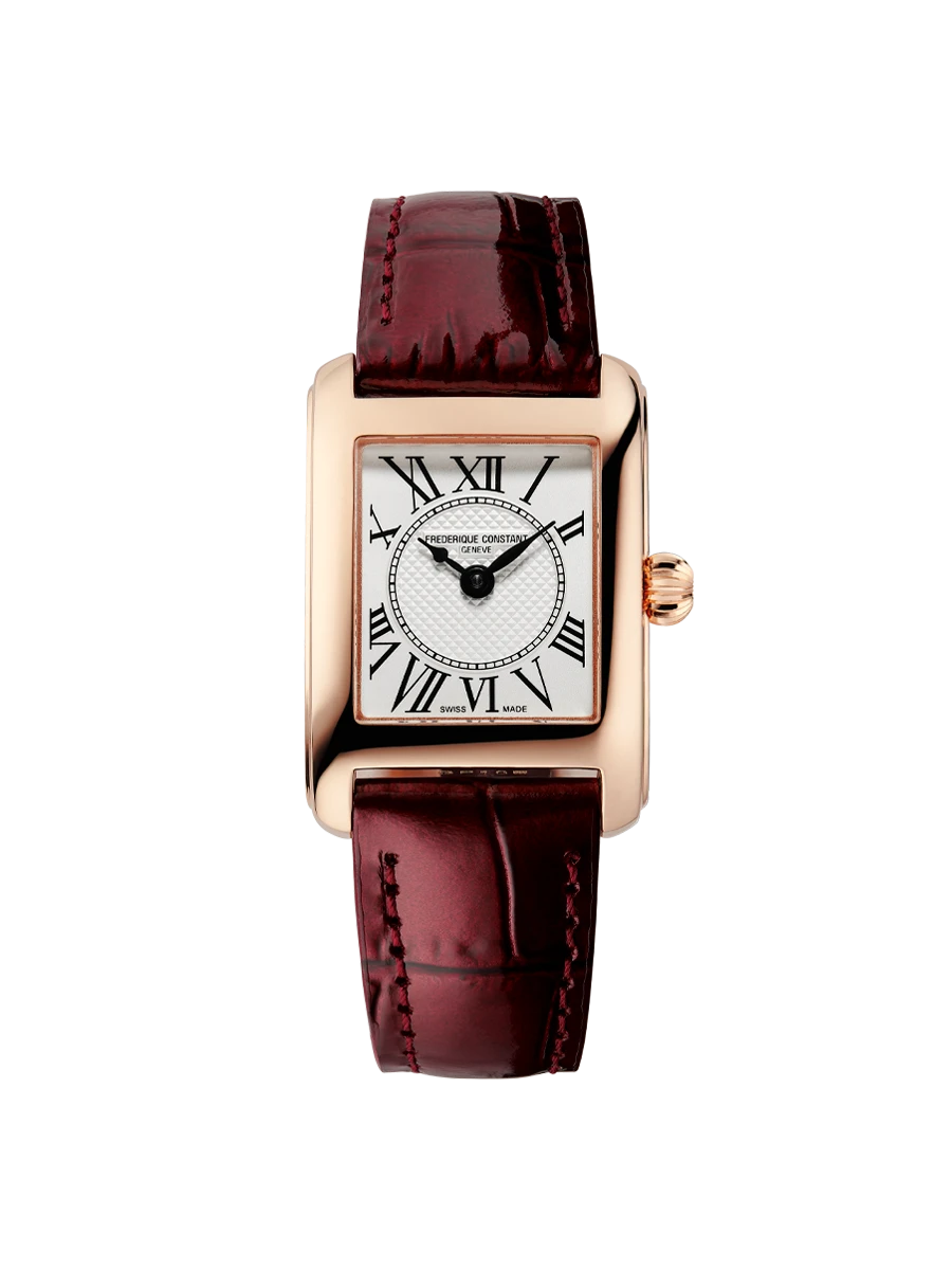 Frederique Constant Classics Carrée Ladies Rose Gold Quartz Dress Watch