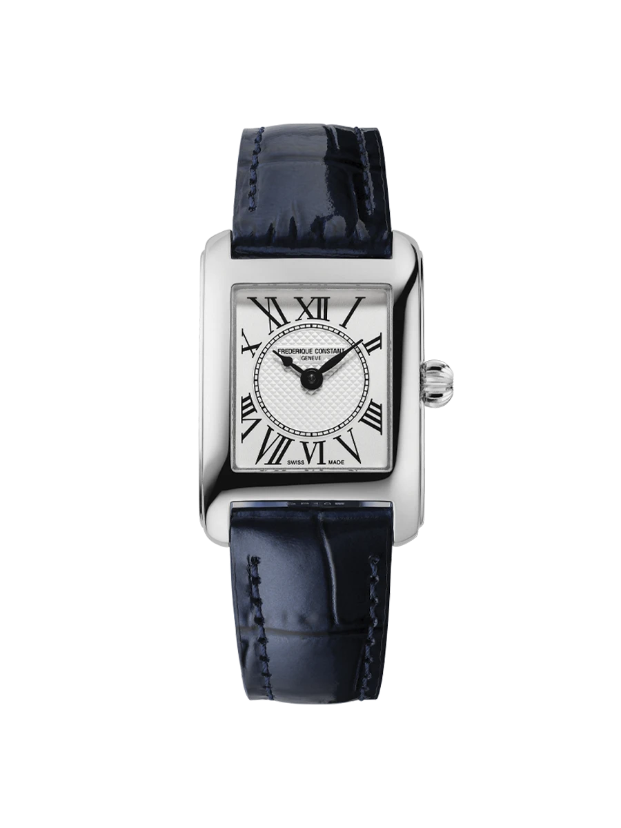 Frederique Constant Classics Carrée Ladies 30mm Quartz Silver Dial Watch