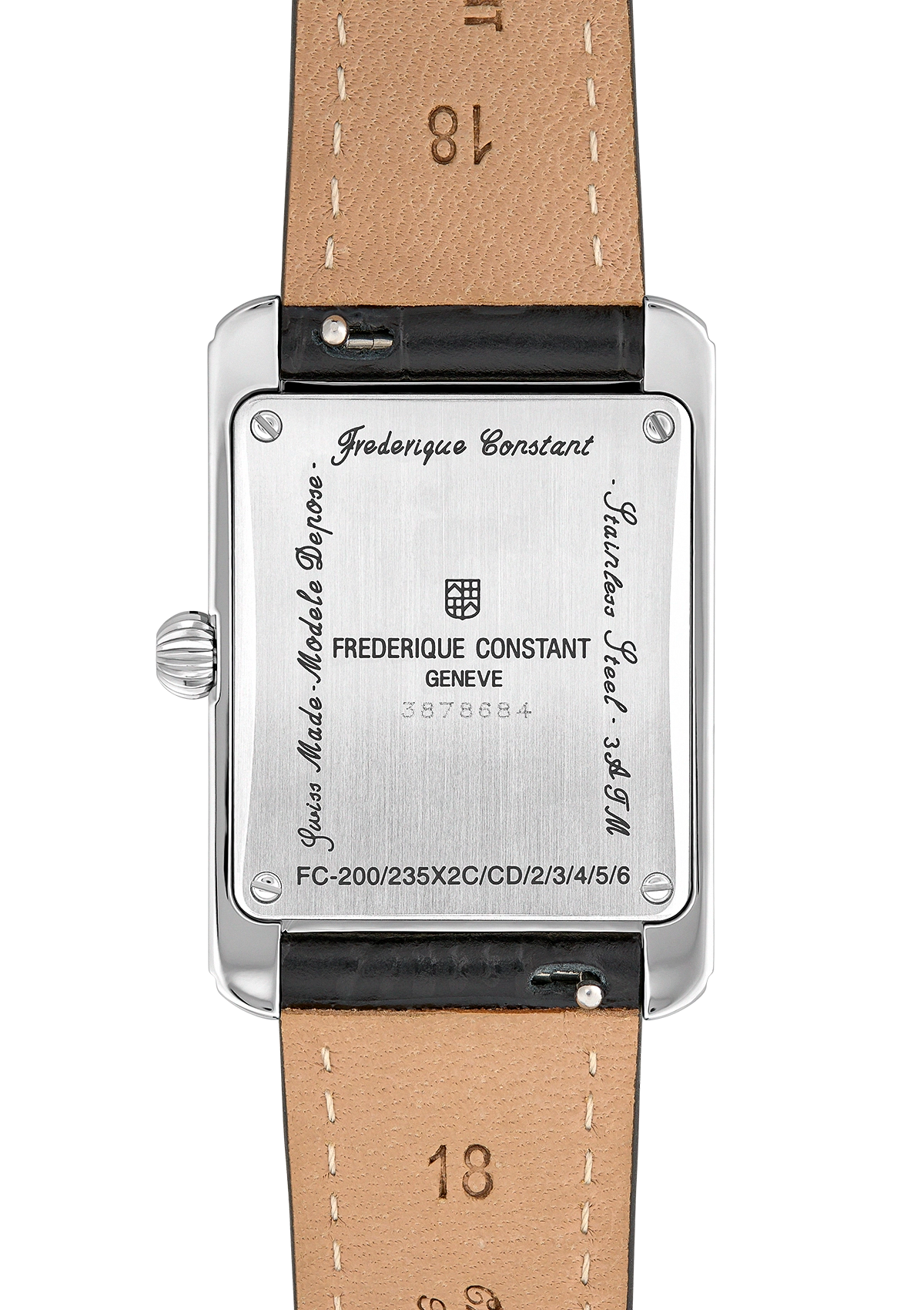 Frederique Constant Classics Carree Small Seconds Quartz Silver Dial Watch