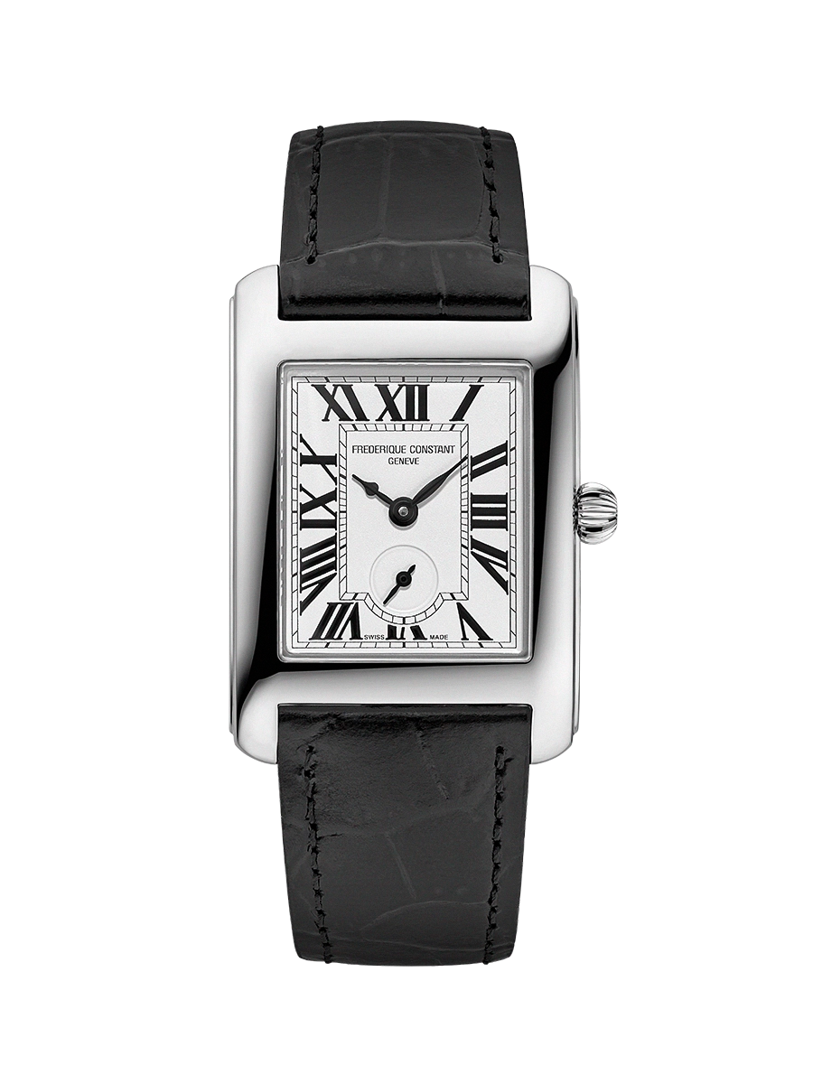Frederique Constant Classics Carree Small Seconds Quartz Silver Dial Watch
