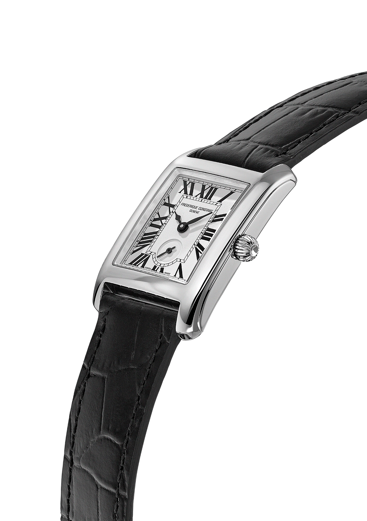Frederique Constant Classics Carree Small Seconds Quartz Silver Dial Watch