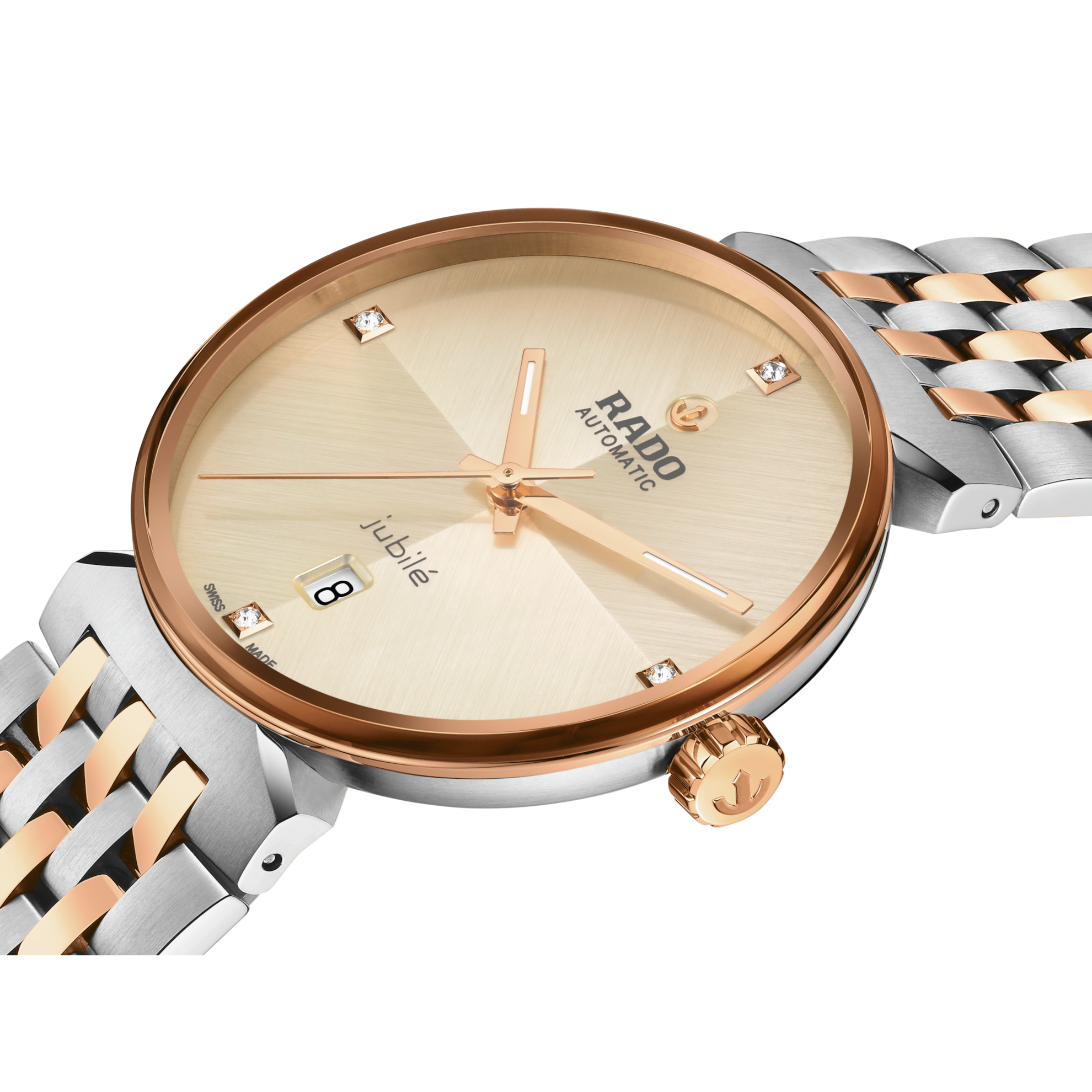 Rado Florence Automatic Watch R48903703 Rose Gold Champagne Dial