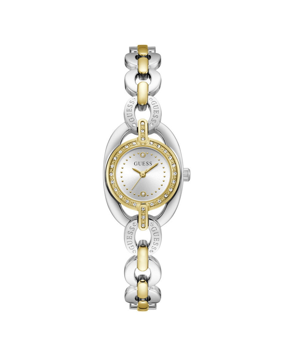 Guess Blair GW1082L3 Women's Watch Bicolor Case Silver Dial