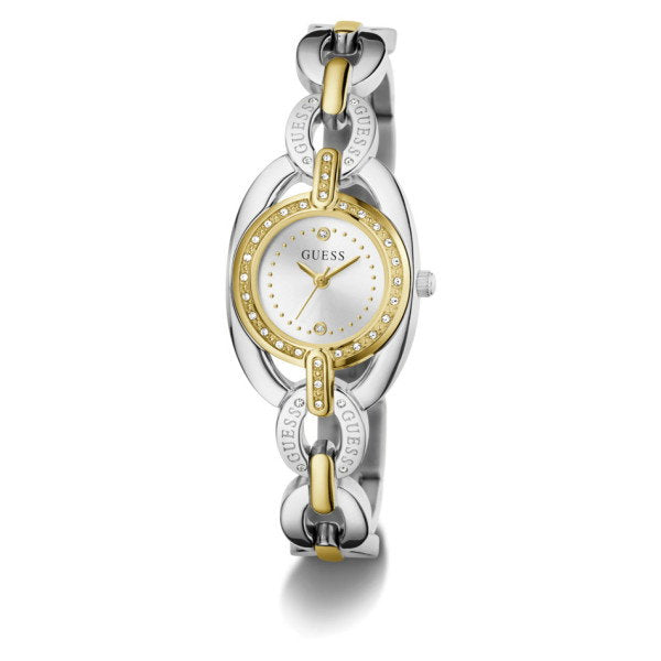 Guess Blair GW1082L3 Women's Watch Bicolor Case Silver Dial