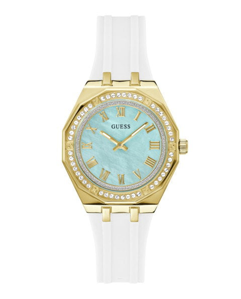 Guess Ladies Trend GW0872L1 Women's Octagonal Watch Silver Case Green Dial