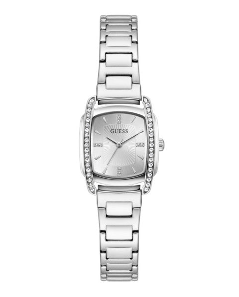 Guess Etta GW1096L1 Women's Square Watch Silver Case Silver Dial