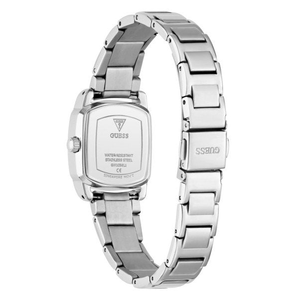 Guess Etta GW1096L1 Women's Square Watch Silver Case Silver Dial