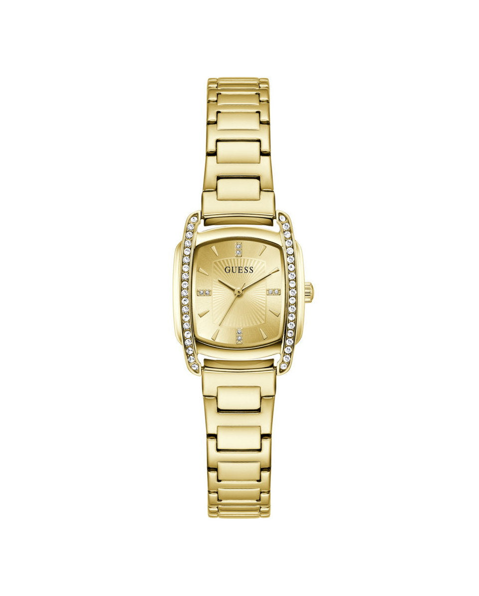 Guess ETTA GW1096L2 Women's Square Watch Gold Case Champagne Dial