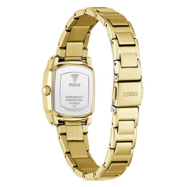Guess ETTA GW1096L2 Women's Square Watch Gold Case Champagne Dial