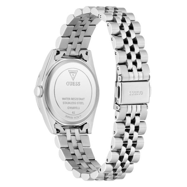 Guess JADA GW1099L1 Women's Watch Silver Case White Dial