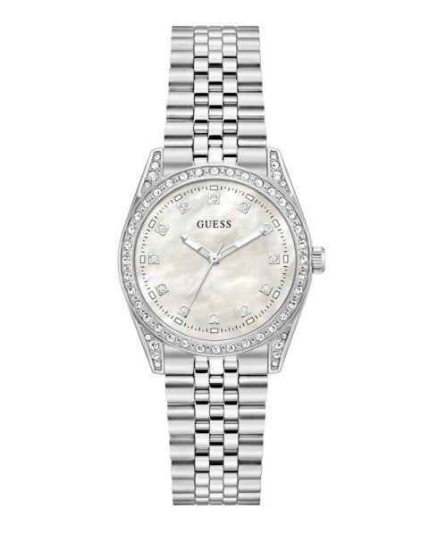 Guess JADA GW1099L1 Women's Watch Silver Case White Dial