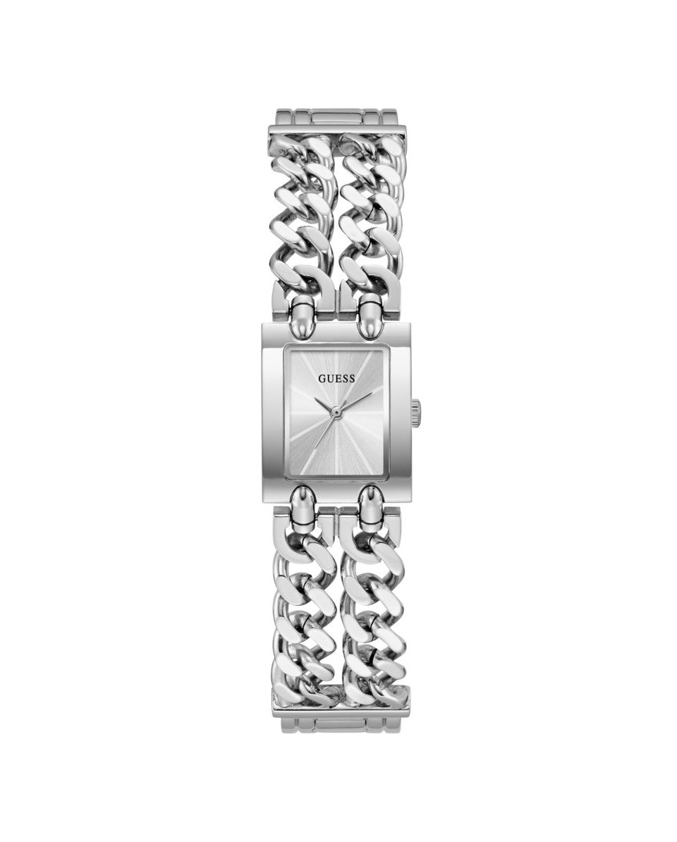 Guess Micro Mod GW1112L1 Women's Rectangular Watch Silver Dial