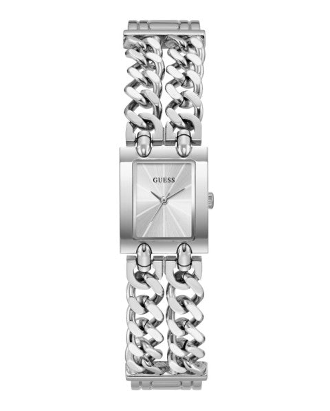 Guess Micro Mod GW1112L1 Women's Rectangular Watch Silver Dial