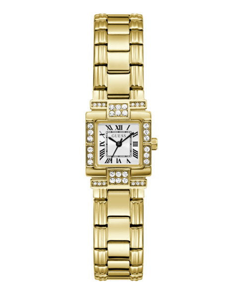 Guess Taylor GW1157L2 Women's Square Watch Gold Case White Dial