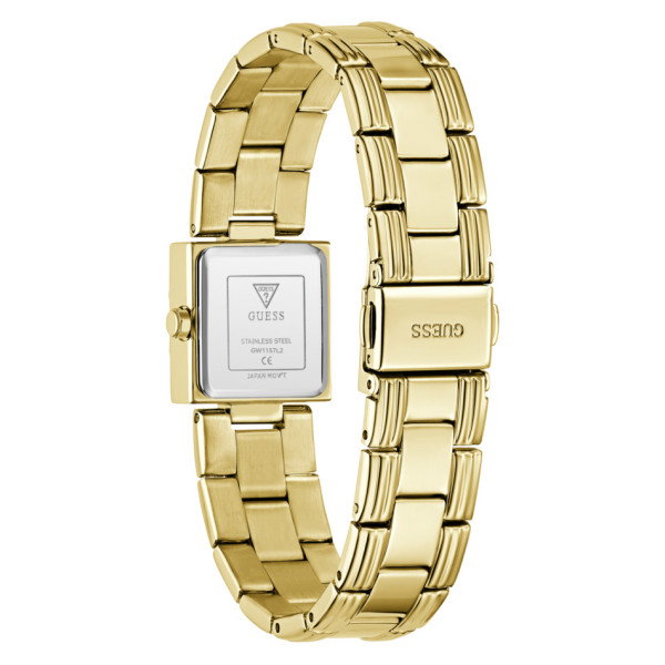 Guess Taylor GW1157L2 Women's Square Watch Gold Case White Dial