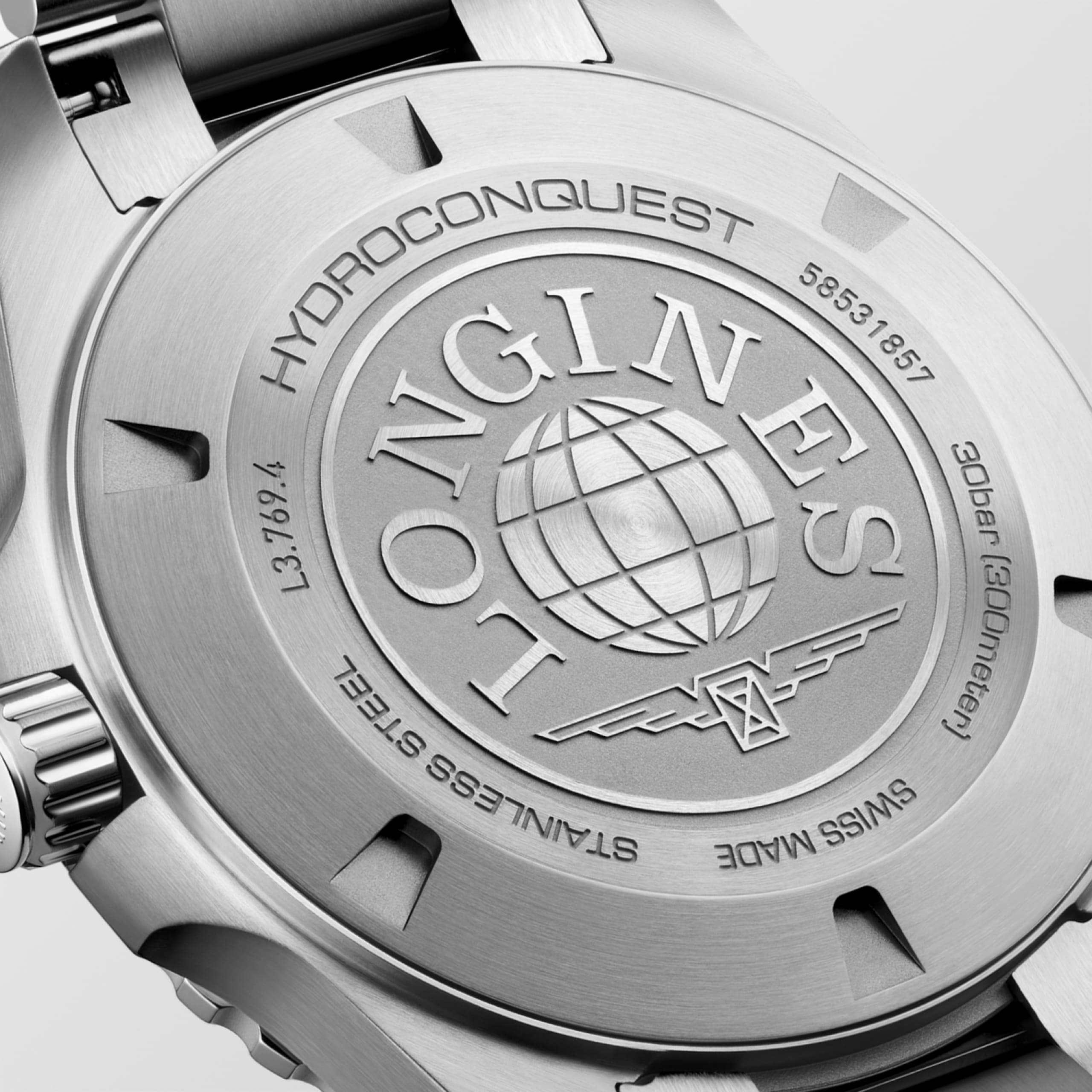 Longines HydroConquest L3.769.4.06.6 Quartz Watch Green Dial