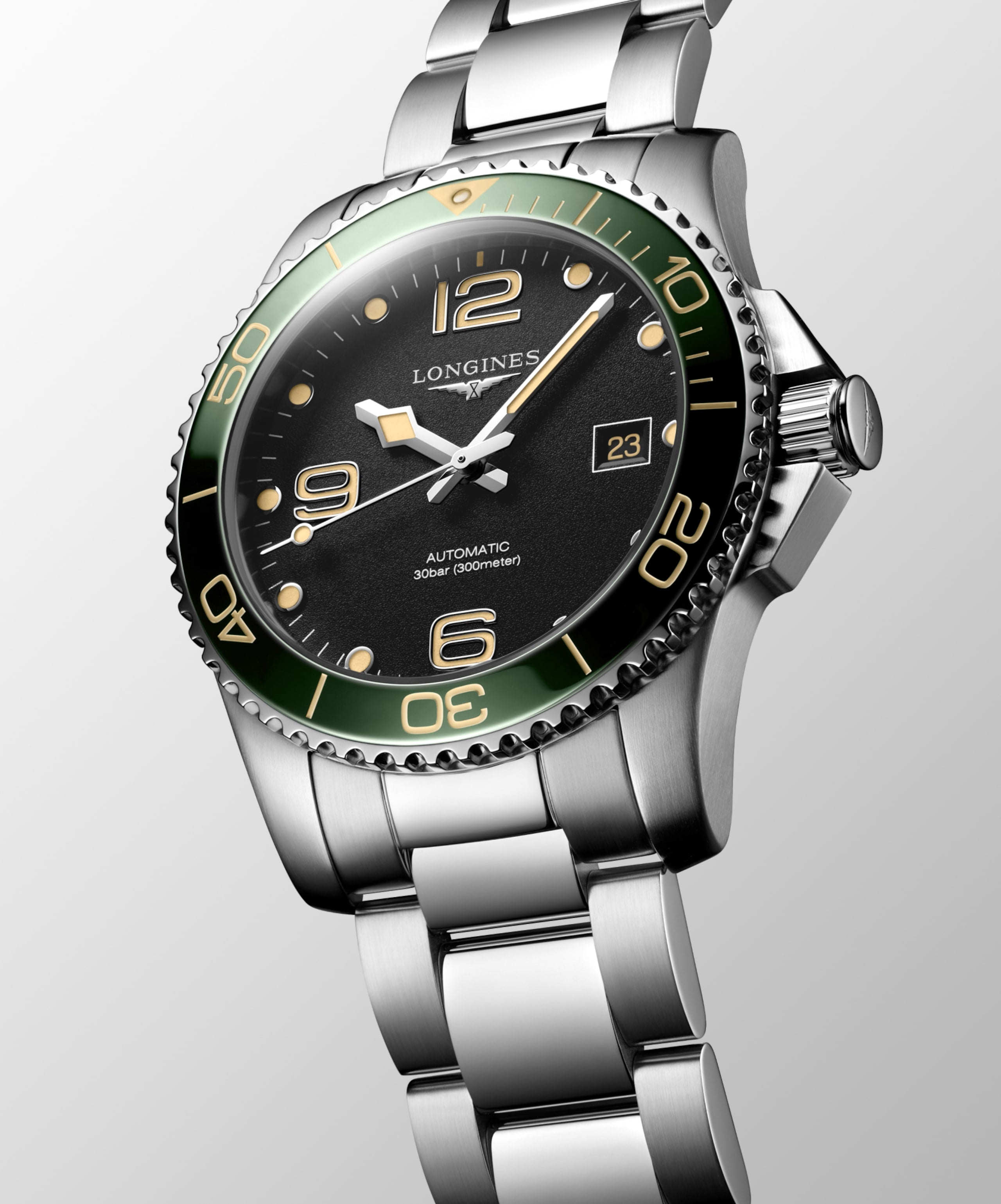 Longines HydroConquest L3.781.4.05.6 Automatic Watch Black Dial