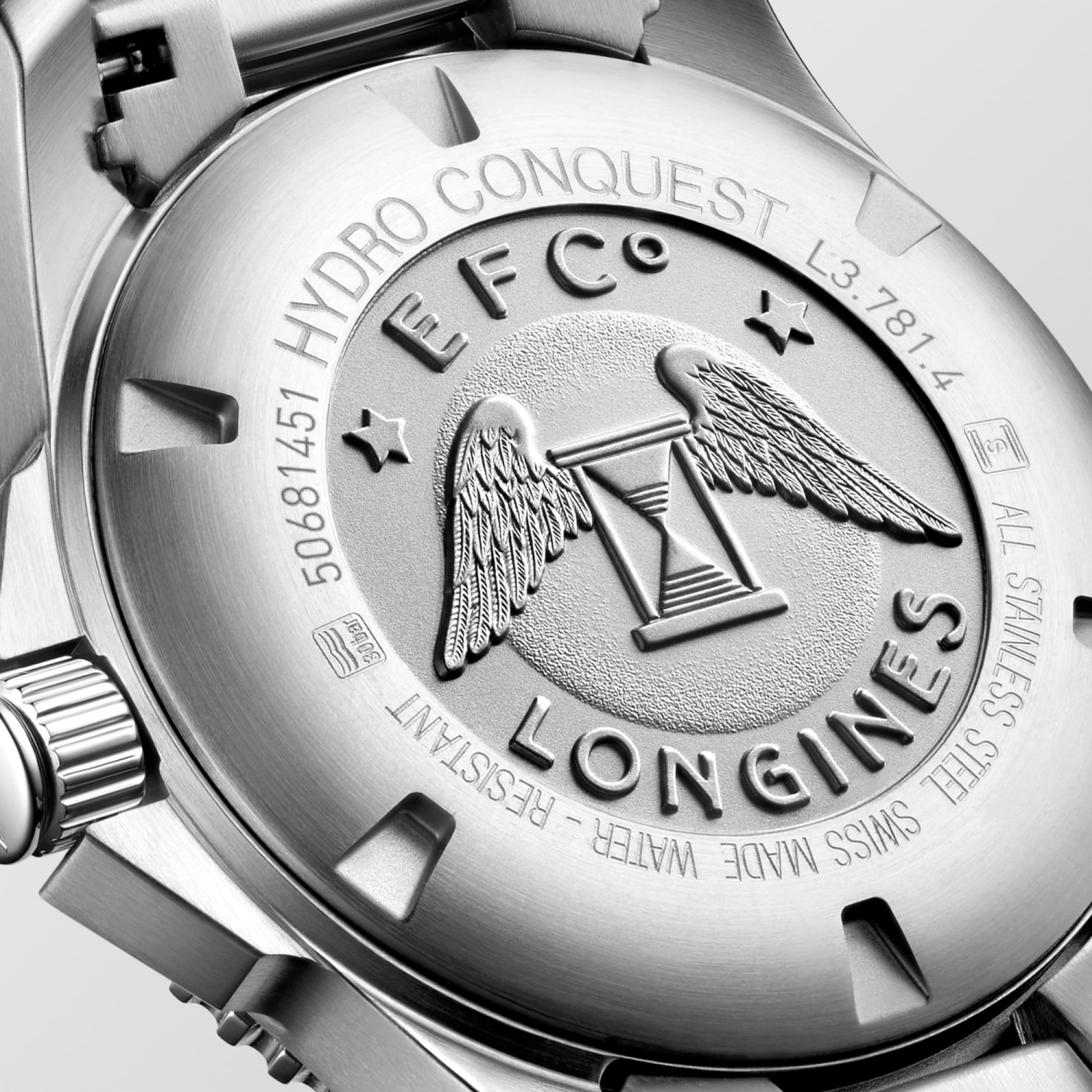 Longines HydroConquest L3.781.4.05.6 Automatic Watch Black Dial