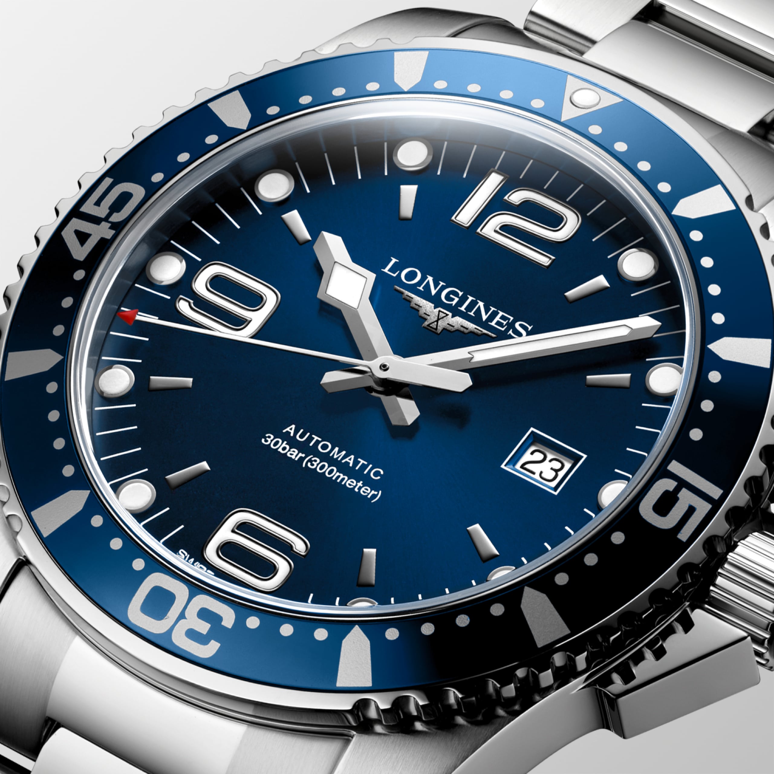 Longines HydroConquest Automatic Diver Watch 44mm Sunray Blue