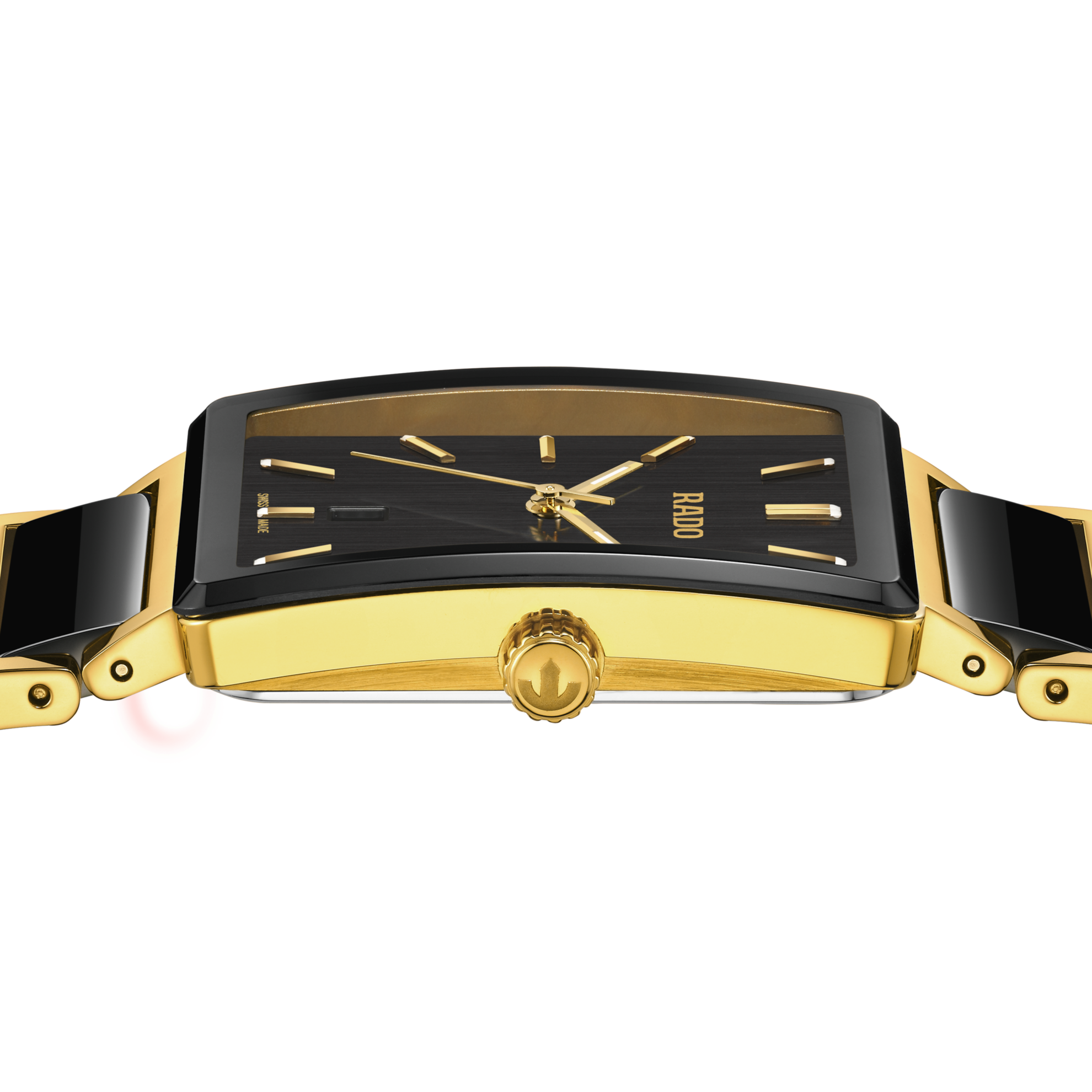 Rado Integral R20256162 Quartz Watch Black Dial Stainless Steel