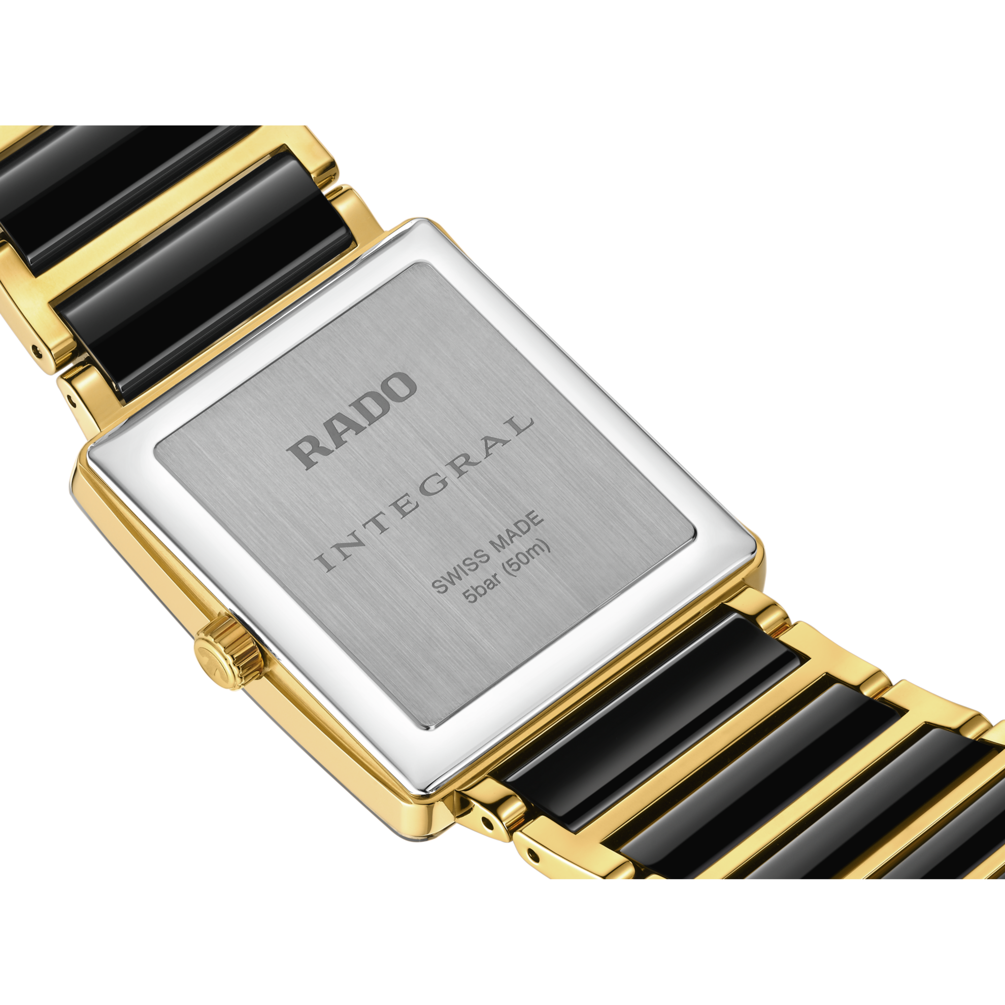 Rado Integral R20256162 Quartz Watch Black Dial Stainless Steel