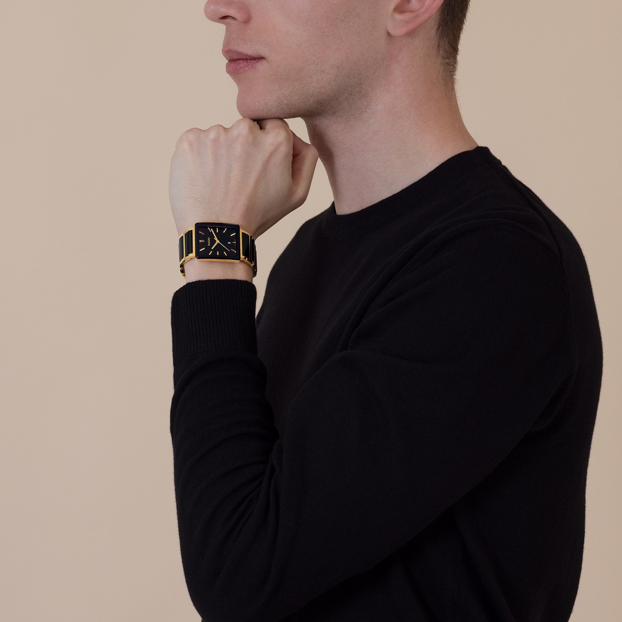 Rado Integral R20256162 Quartz Watch Black Dial Stainless Steel
