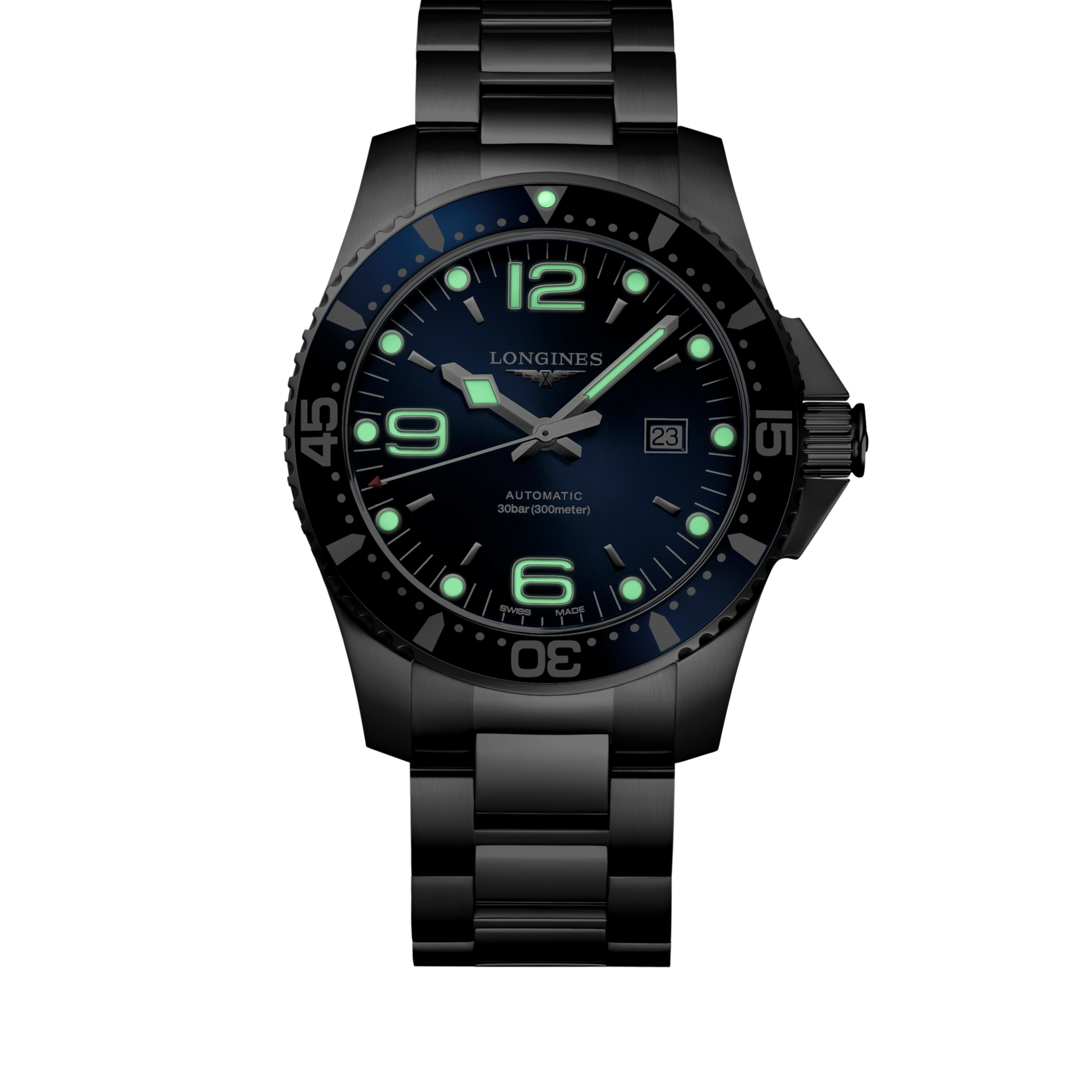 Longines HydroConquest Automatic Diver Watch 44mm Sunray Blue