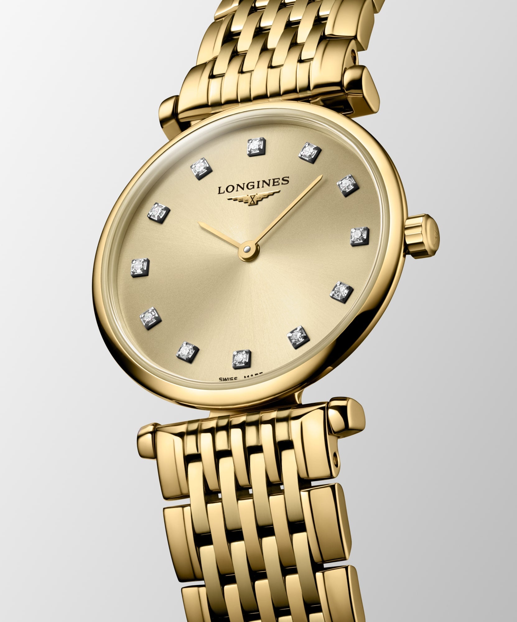Longines La Grande Classique L4.209.2.37.8 Quartz Watch Gilt Dial