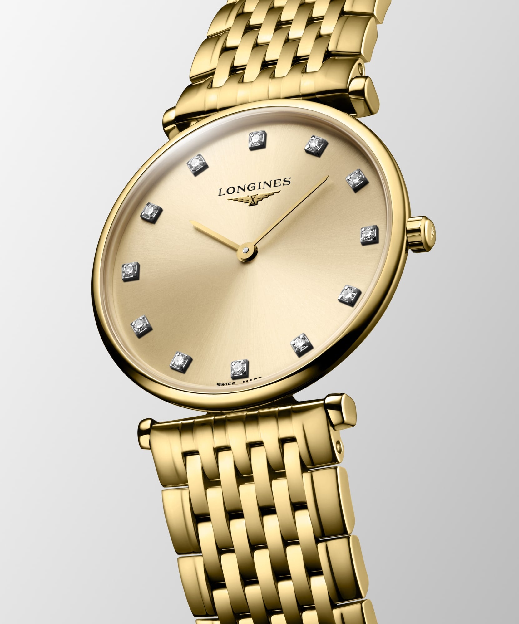 Longines La Grande Classique L4.512.2.37.8 Quartz Watch Gilt Dial