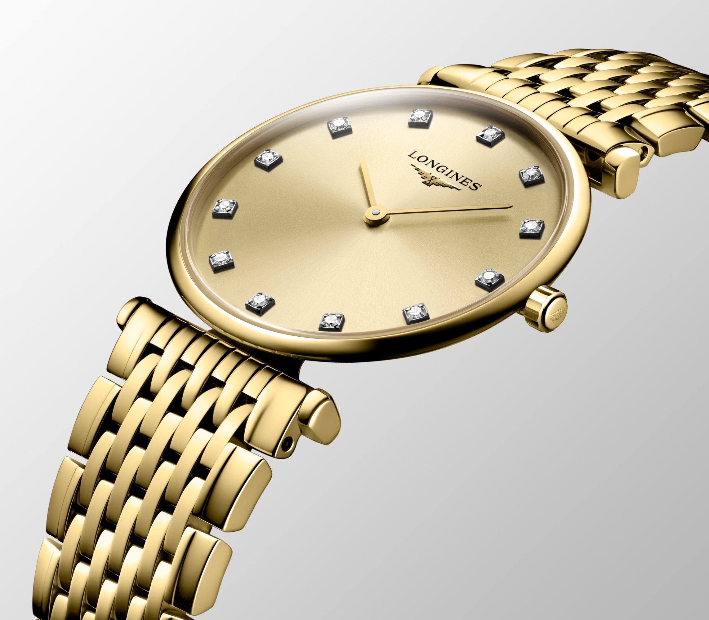 Longines La Grande Classique L4.512.2.37.8 Quartz Watch Gilt Dial