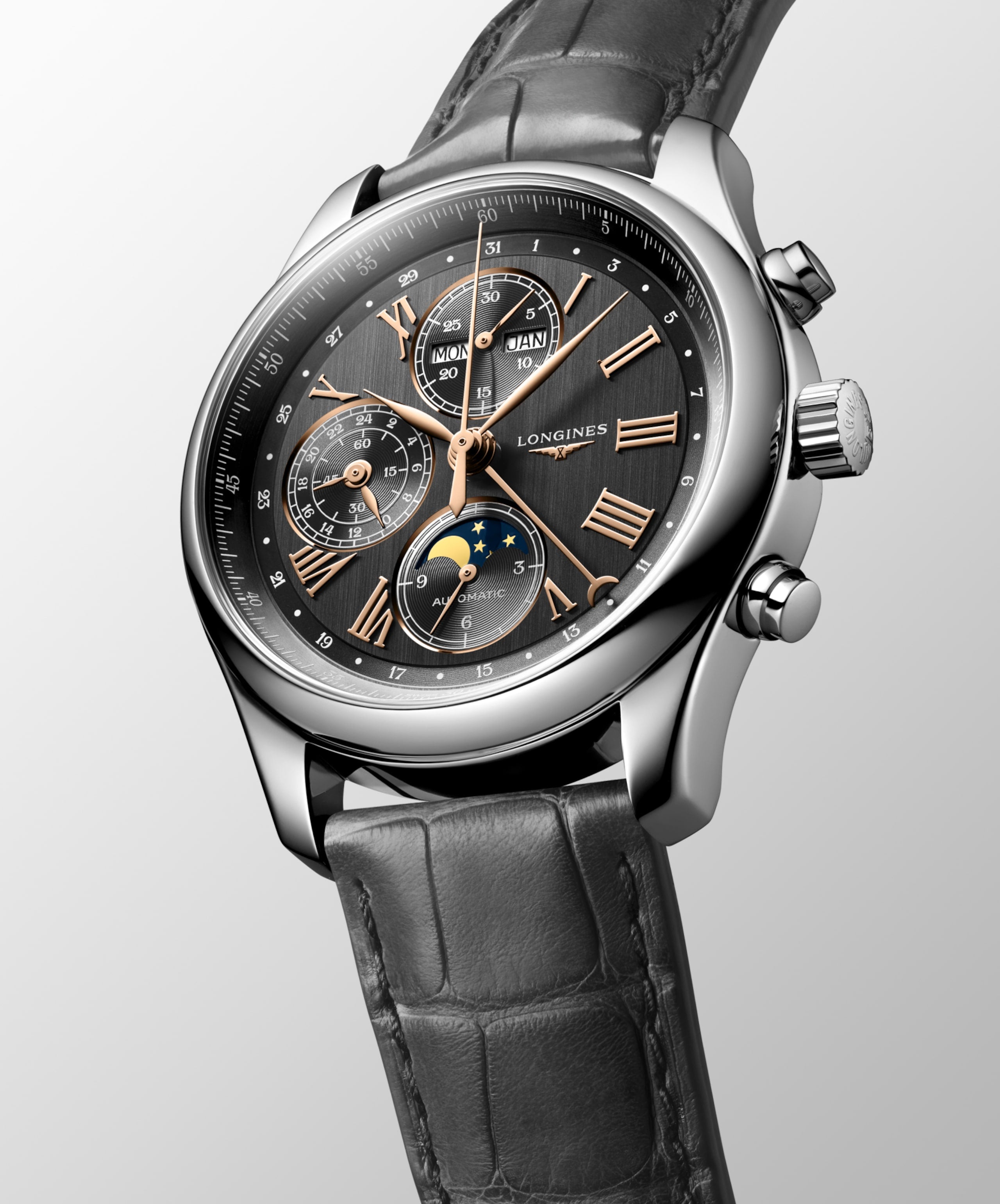 Longines Master Collection L2.773.4.61.2 Men's Automatic Watch Anthracite Dial