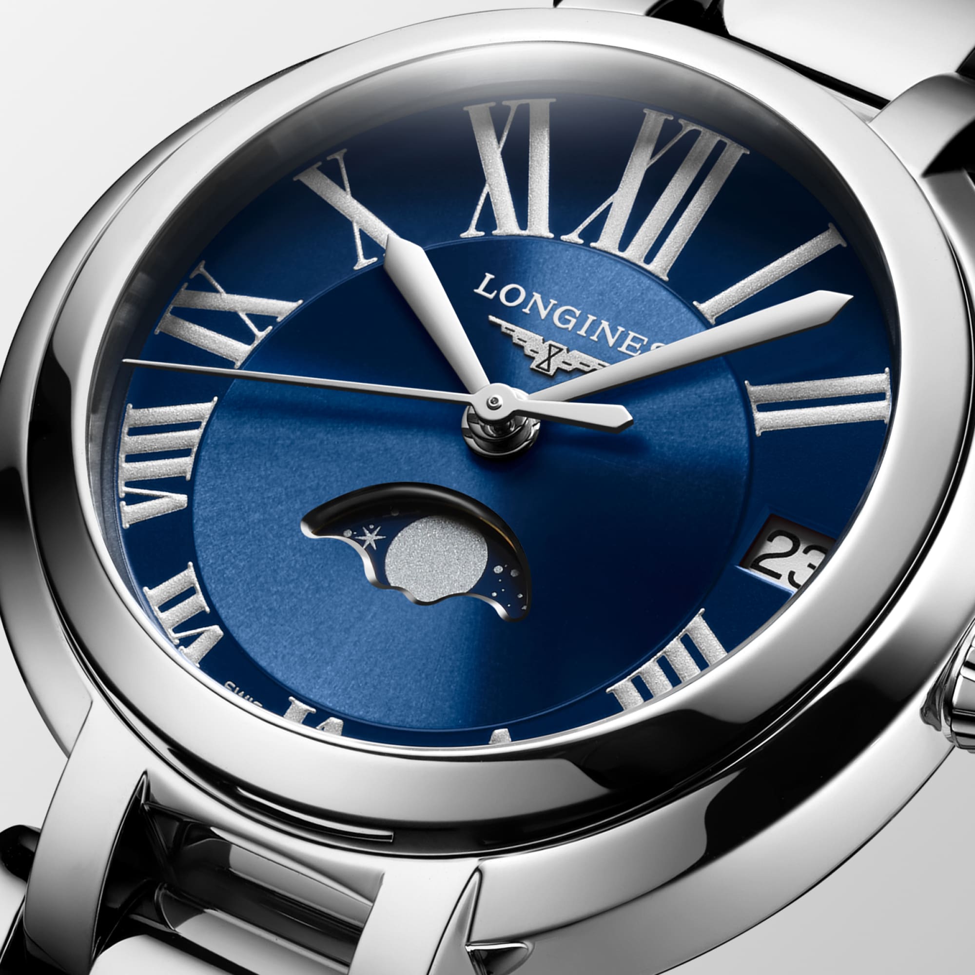 Longines PrimaLuna L81154916 Women's Quartz Watch Blue Dial