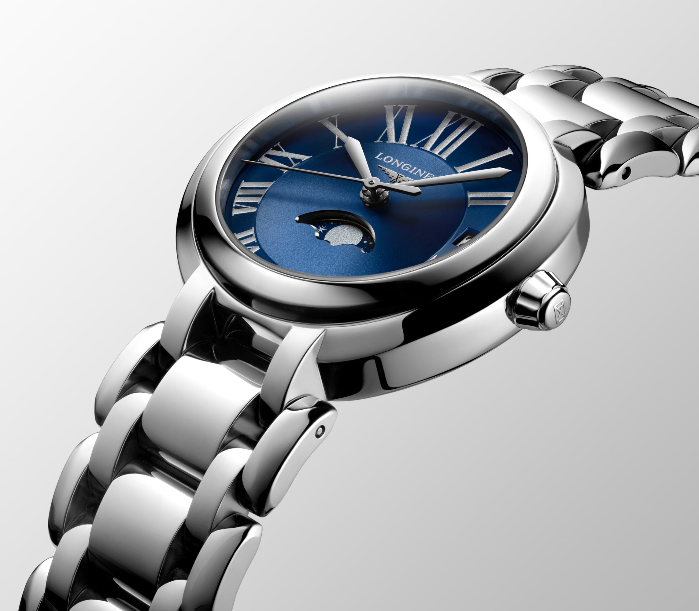 Longines PrimaLuna L81154916 Women's Quartz Watch Blue Dial