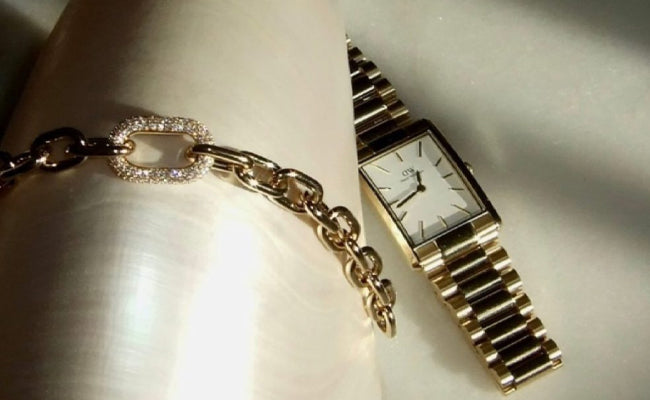 Daniel Wellington Elan Twisted Chain Bracelet Silver