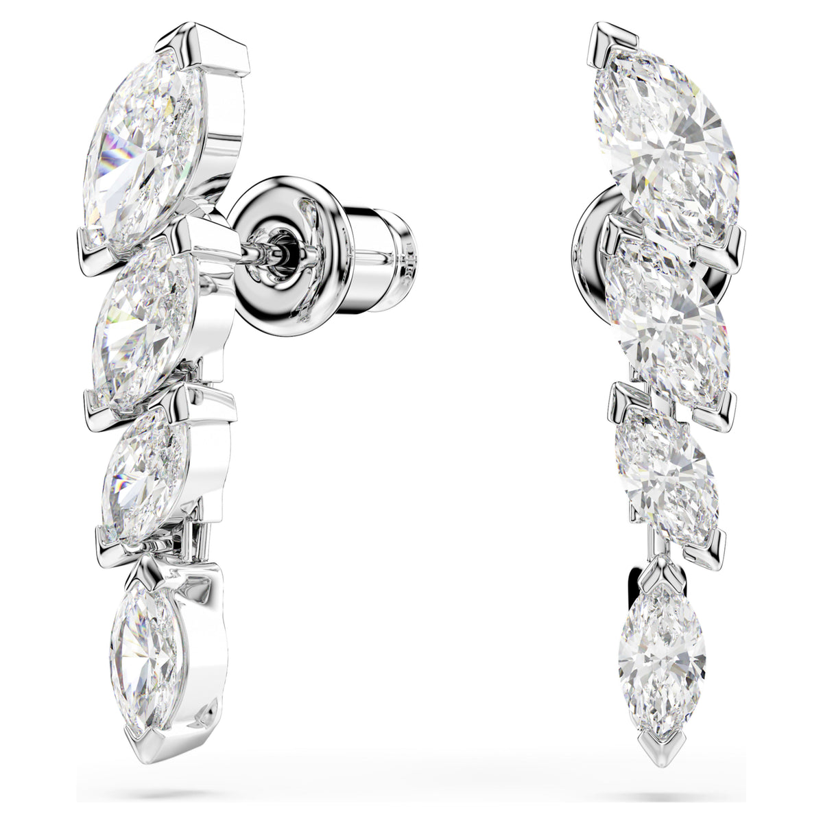 Swarovski Mesmera Marquise Cut White Rhodium Plated Stud Earrings