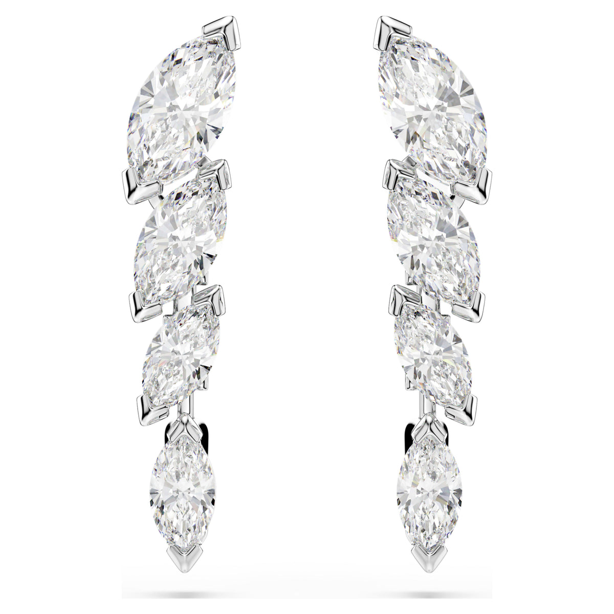 Swarovski Mesmera Marquise Cut White Rhodium Plated Stud Earrings
