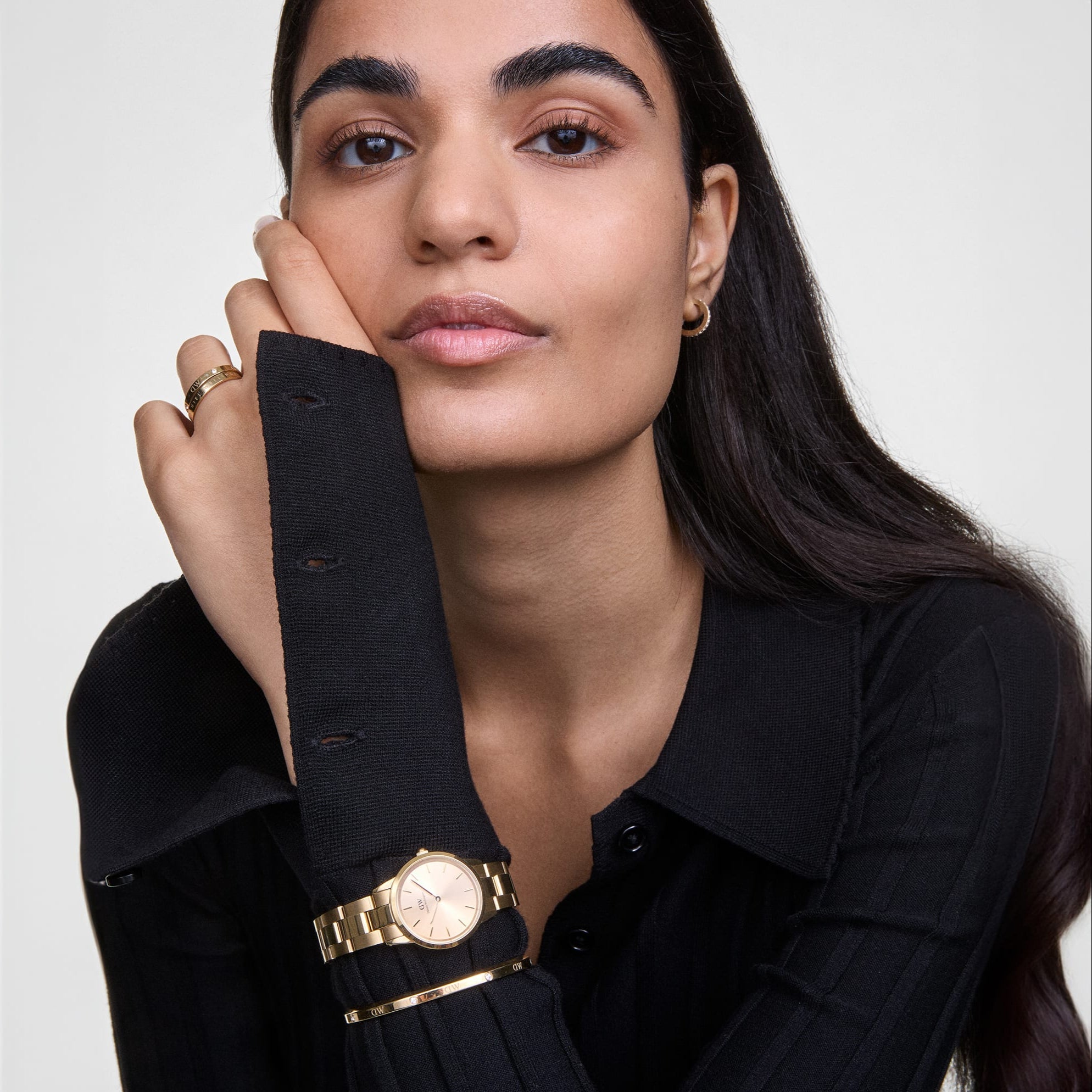 Daniel Wellington Bundle : Iconic Link & Classic Lumine Bracelet Set Gold