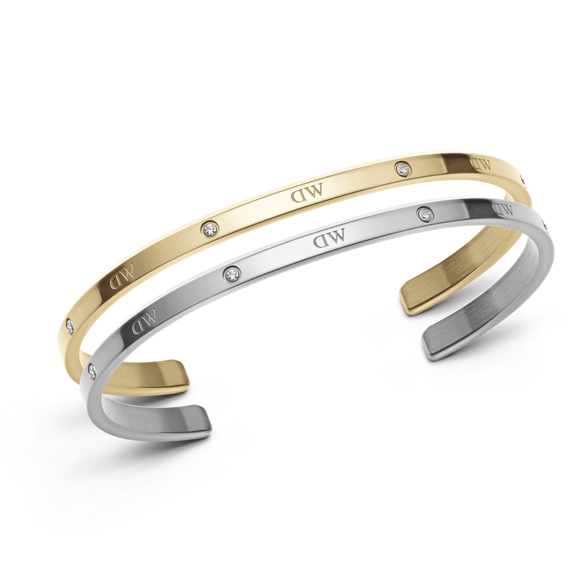 Daniel Wellington Bundle : Classic Lumine Bracelet Silver + Gold