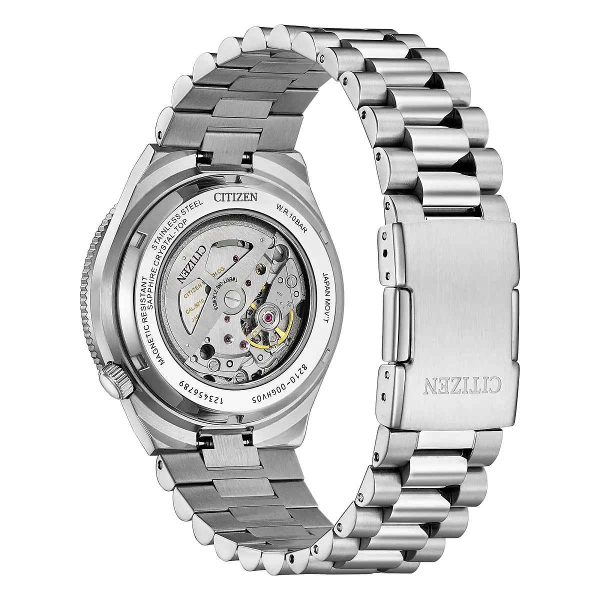 Citizen Tsuyosa Shore Timeslip Men's Stainless Steel Black Dial Watch