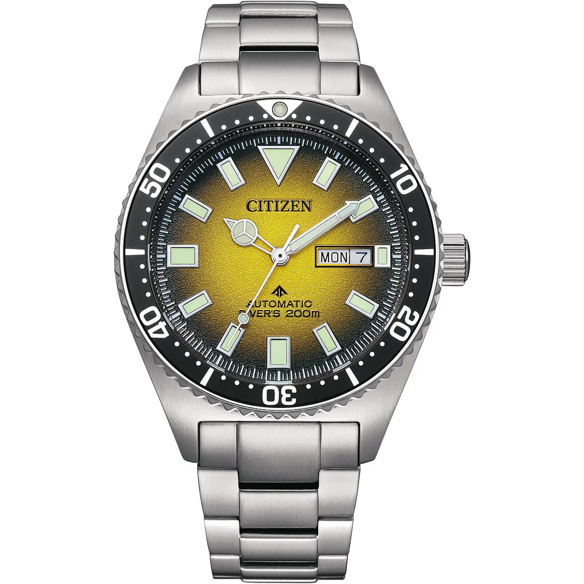 Citizen Promaster Diver Automatic Men's Stainless Steel Yellow Dial Watch