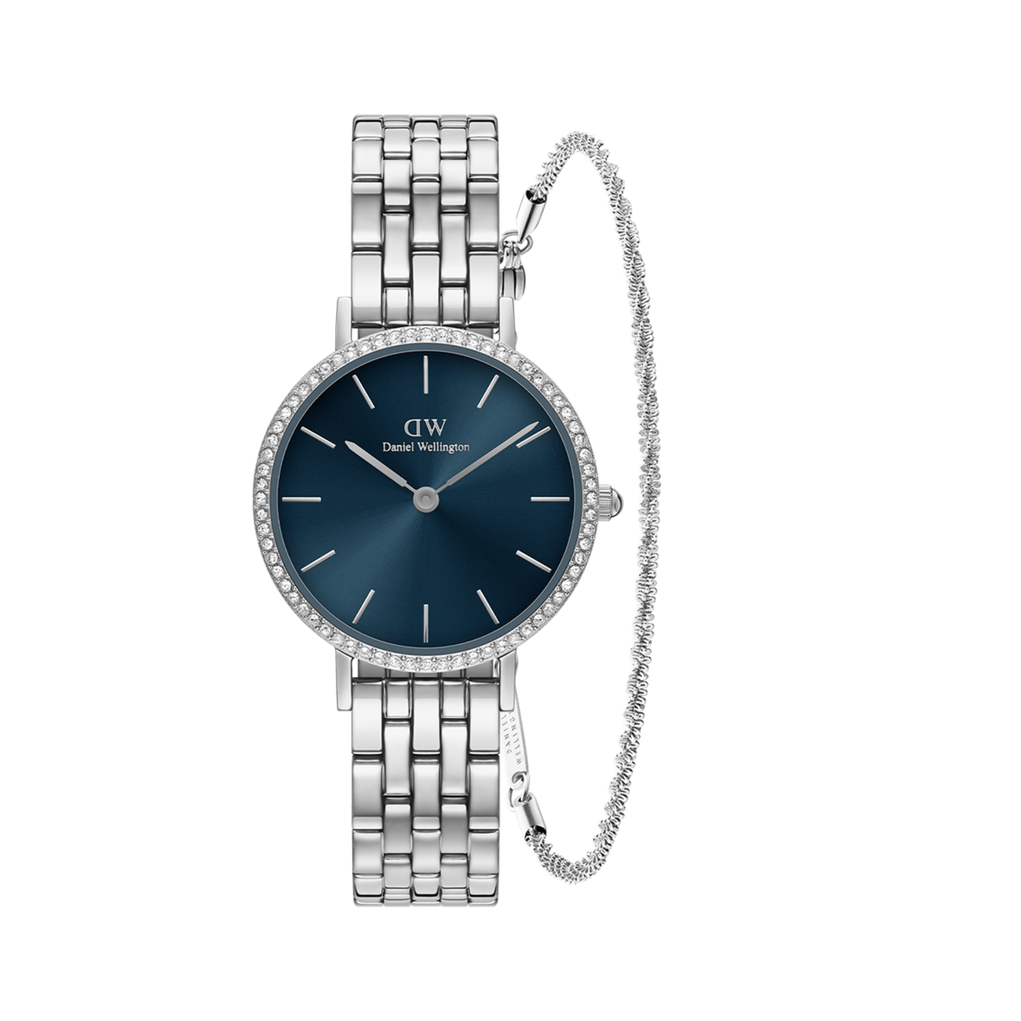 Daniel Wellington Bundle : Petite Lumine Bezel Arctic + Twisted Bracelet S